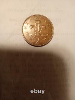 1971 NOUVEAU PENCE 2p Pièce Britannique Elizabeth II Extrêmement Rarissime (En Excellent État)