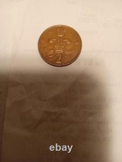 1971 NOUVEAU PENCE 2p Pièce Britannique Elizabeth II Extrêmement Rarissime (En Excellent État)