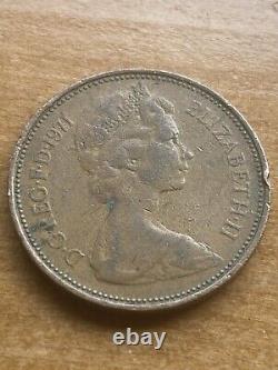 1971 Nouvelle Pence Pièce de Collection 2p Extrêmement Rare en Condition Étonnante