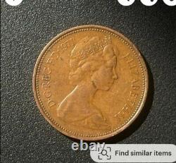 1971 Nouvelle Pièce De Un Penny Extrêmement Rare Bon État Utilisé