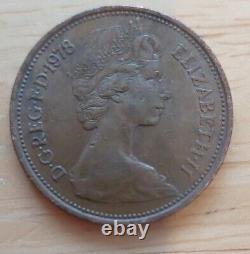 1978 2p New Pence Old Coin Extremely Rare Expédition Rapide
