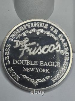 1994 Pièce en argent de 1 oz 999 très rare Del Frisco's Double Eagle de New York