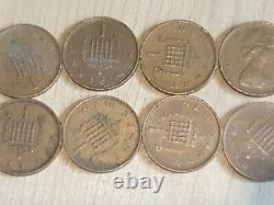 1p 1971-81 New Pence Coin X 10 Collectable One Penny Coin Lot De Travail Extrêmement Rare