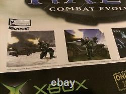 2001 Affiche promotionnelle extrêmement rare du premier jeu vidéo Halo sur Xbox avec le nouveau Master Chief