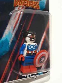 2015 Sdcc Exclusive Lego Captain America Sam Wilson Mini Figure Extrêmement Rare