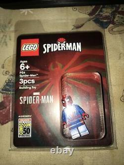2019 Sdcc Exclusive Lego Ps4 Spiderman Mini Figure Extrêmement Rare