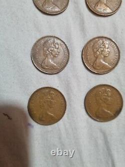 22 Britannique 1971 2P Nouvelle Pence, Nouvelle Penny Pièce de monnaie 2p Extrêmement Rare