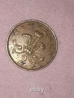 2p New Pence Coin 1980 Pièces Extrêmement Rares Très Bon État