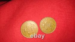 2x1971 pence 2p extrêmement rare