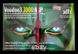 3dfx Voodoo 3 3000 16mb Agp Extrêmement Rare Nouveau Sealed Old Stock
