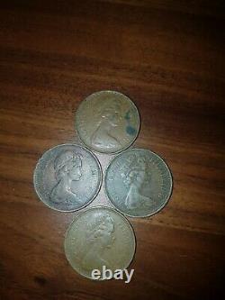 4x Extremely Rare 1971 2p New Pence 2pence Coin Valuable Uk 2p Collectors Coin