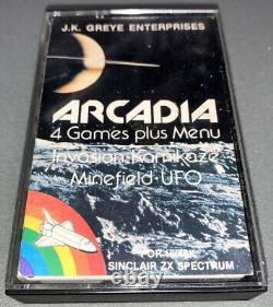 ARCADIA J K GREYE NOUVELLE GÉNÉRATION Cassette ZX Spectrum EXTREMEMENT RARE