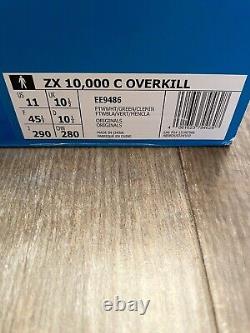 Adidas Zx10000 X Overkill Bnib extrêmement rare UK 10.5 Veuillez voir la dernière image