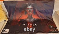 Affiche promotionnelle en tissu Diablo IV de Gamestop 34 x 48 Très rare