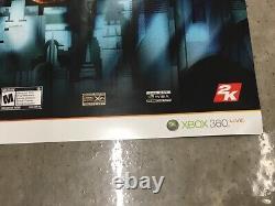 Affiche promotionnelle extrêmement rare du tout nouveau BioShock sur Xbox 360.