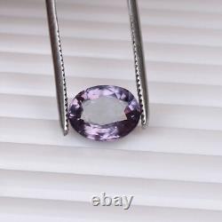 Alexandrite extrêmement rare de 7,70 carats en forme ovale, pierre précieuse fine changeante de couleur.