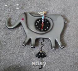 Allen Designs Umbrellaphant Clock Eléphant Pièce Extrêmement Rare, Nouvelle Et Encadrée