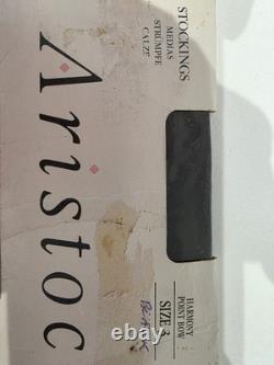 Aristoc HARMONY POINT BOW Bas  taille 3 9,5 Noir. Neuf. EXTRÊMEMENT RARE