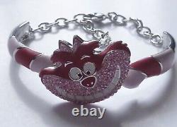 Authentique bracelet Swarovski Alice au Pays des Merveilles Chat du Cheshire extrêmement rare NEUF