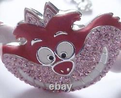 Authentique bracelet Swarovski Alice au Pays des Merveilles Chat du Cheshire extrêmement rare NEUF