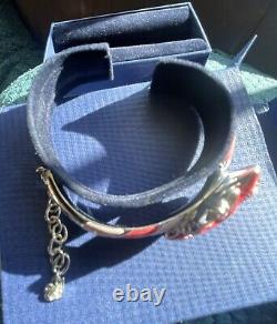 Authentique bracelet Swarovski Alice au Pays des Merveilles Chat du Cheshire extrêmement rare NEUF