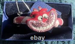 Authentique bracelet Swarovski Alice au Pays des Merveilles Chat du Cheshire extrêmement rare NEUF