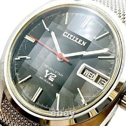 B150 Montre pour homme CITIZEN SEVEN STAR V2 automatique, extrêmement rare et fonctionnelle