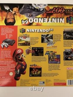 Boîte de console Nintendo 64 GoldenEye. Boîte de vente au détail authentique, neuve et extrêmement rare