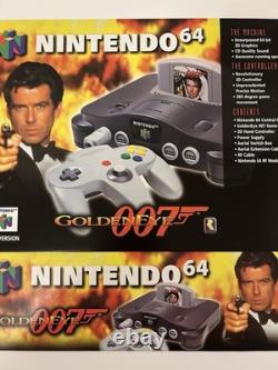 Boîte de console Nintendo 64 GoldenEye. Boîte de vente au détail authentique, neuve et extrêmement rare