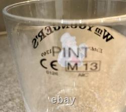 Boîte extrêmement rare de 12 verres à pinte Wm Younger’s Father William, neufs avec étiquette, état mint 2013