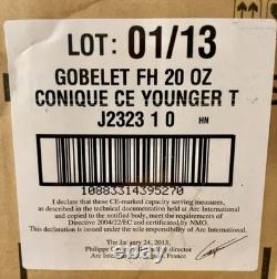 Boîte extrêmement rare de 12 verres à pinte Wm Younger’s Father William, neufs avec étiquette, état mint 2013