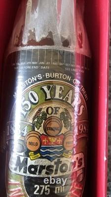 Bouteille de chocolat Marstons extrêmement rare de 40 ans dans sa boîte de présentation
