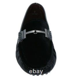 Brand New Tod's Loafers Pour Lui En Noir Royaume-uni 9.5 Sensation De Velours Extrêmement Rare