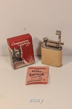 Briquet Beney COMPAGNON 1946 JAMAIS UTILISÉ IVOIRE EXTREMEMENT RARE COLLECTIBLE