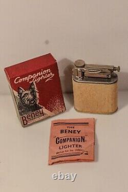 Briquet Beney COMPAGNON 1946 JAMAIS UTILISÉ IVOIRE EXTREMEMENT RARE COLLECTIBLE