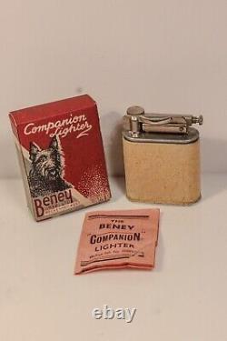 Briquet Beney COMPAGNON 1946 JAMAIS UTILISÉ IVOIRE EXTREMEMENT RARE COLLECTIBLE