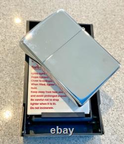 Briquet ZIPPO 1996 tout neuf, design extrêmement rare ÉLÉPHANT DUMBO, boîtier en chrome