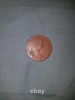 British 2p New Pence Coin 1980, Distribué Avec Les Collectionneurs Error Extrêmement Rares