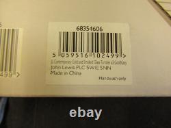 CARAFE EN OR SPHÈRE JOHN LEWIS SUPERBE NOUVELLE ET EN BOÎTE AVEC 8 VERRES TUMBLERS TRÈS RARE