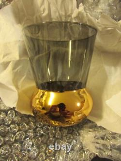 CARAFE EN OR SPHÈRE JOHN LEWIS SUPERBE NOUVELLE ET EN BOÎTE AVEC 8 VERRES TUMBLERS TRÈS RARE