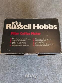 Cafetière filtre vintage Russell Hobbs, modèle 3313, extrêmement rare, jamais utilisée/neuve