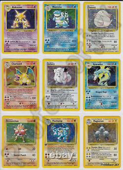 Cartes De Pokémon Base De Vinture Extremely Rare Era De L'emballage De Print Complete Sets 1996+