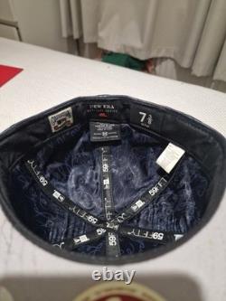 Casquette New Era série Heritage Spike Lee 7 3/8, étiquettes de reçus extrêmement rares