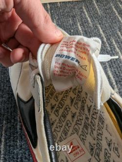 Chaussures de squash Jahangir Khan Power vintage des années 1980 extrêmement rares, neuves, taille UK 9