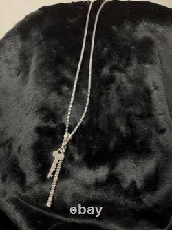 Collier Zippé Mateo New York Extrêmement Rare, Porté à l'origine par Rihanna, Unisexe