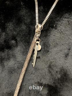 Collier Zippé Mateo New York Extrêmement Rare, Porté à l'origine par Rihanna, Unisexe