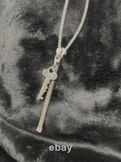 Collier Zippé Mateo New York Extrêmement Rare, Porté à l'origine par Rihanna, Unisexe