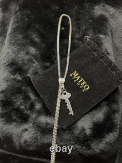 Collier Zippé Mateo New York Extrêmement Rare, Porté à l'origine par Rihanna, Unisexe
