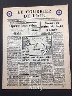 Corse Général de Gaulle extrêmement rare à Ajaccio en 1943 sur la nouvelle terre de Kiev en Ukraine.