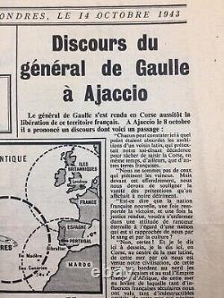 Corse Général de Gaulle extrêmement rare à Ajaccio en 1943 sur la nouvelle terre de Kiev en Ukraine.